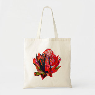 Waratah Australian native flower watercolor Tote Bag