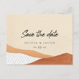 Warb desert Boho Save the date card