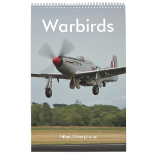 Warbirds — ZK-ARJ (medium, 1-page month) Calenda Calendar