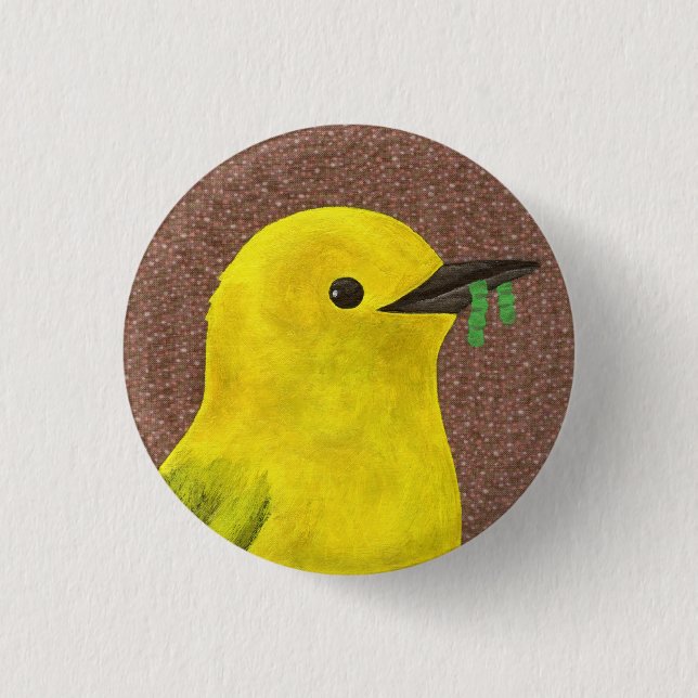 Warbler 3 Cm Round Badge (Front)