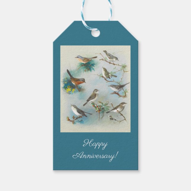 Warbler and Wrens,  Gift Tags (Front)