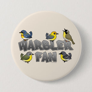 Warbler Fan 7.5 Cm Round Badge