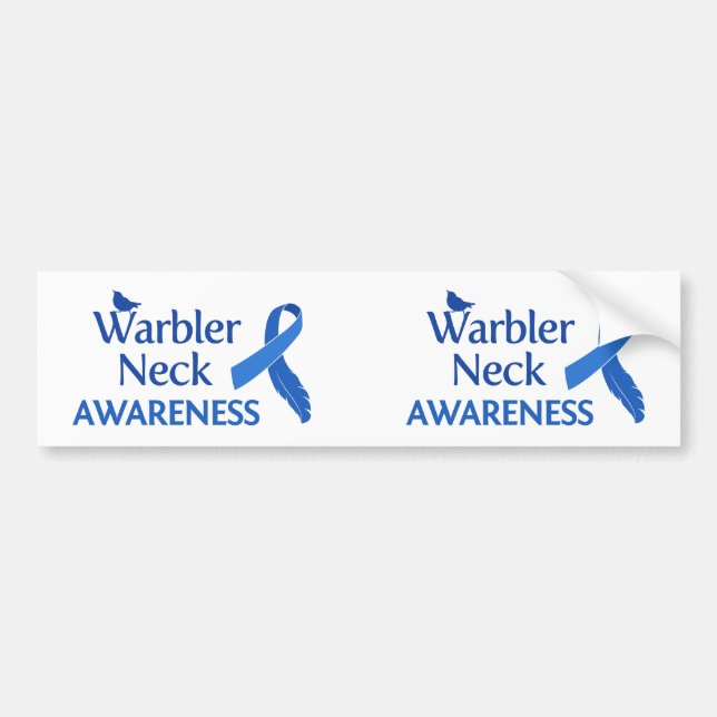 Warbler Neck Awareness Bumper Sticker (Front)