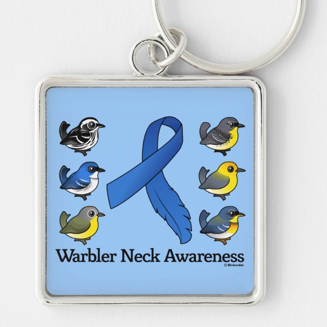 Warbler Neck Awareness Key Ring (Front)