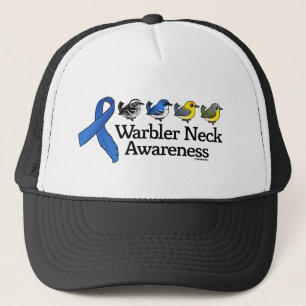 Warbler Neck Awareness Ribbon Trucker Hat