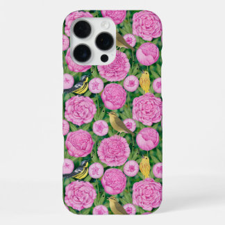 warblers and peonies Tote Bag iPhone 16 Pro Max Case