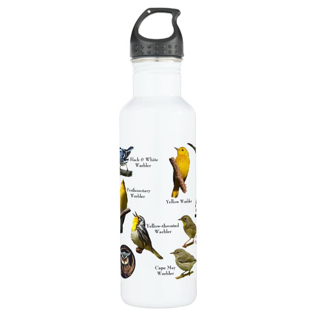 Warblers Water Bottle (Front)