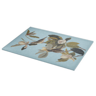 Warbling Flycatcher Kingbirds Vintage Audubon Cutting Board