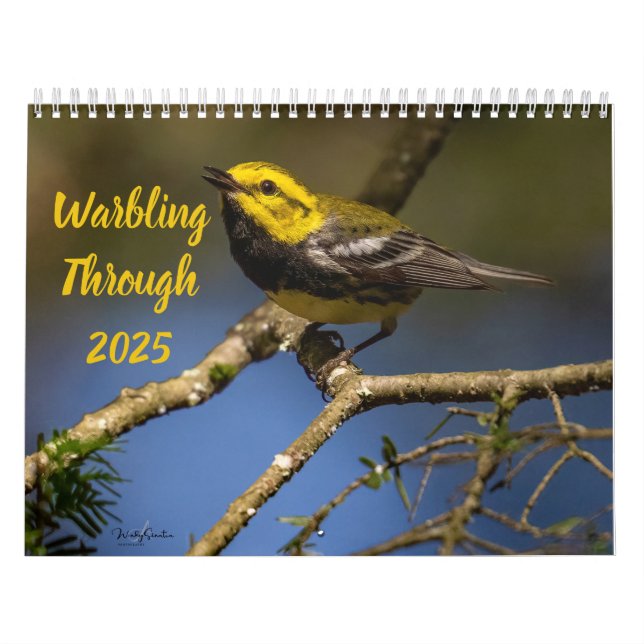 Warbling Through 2025  Calendar (Cover)