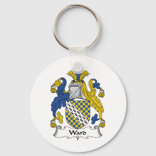 Ward Family Crest Key Ring