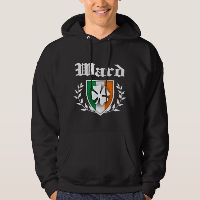 Ward Family Shamrock Crest Hoodie (Front)