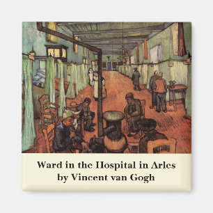 Ward in the Hospital in Arles by Vincent van Gogh Magnet