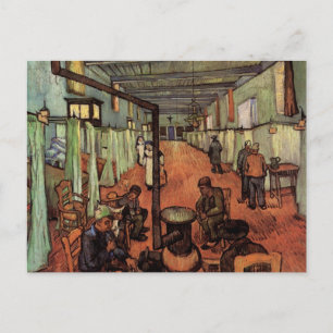 Ward in the Hospital in Arles by Vincent van Gogh Postcard