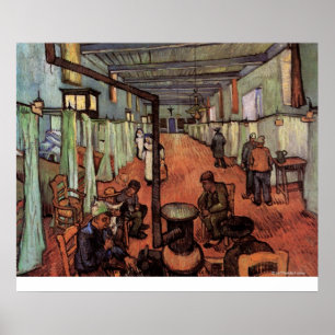 Ward in the Hospital in Arles by Vincent van Gogh Poster