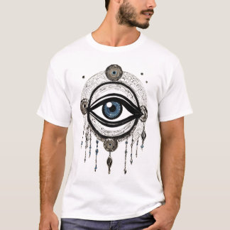 Ward Off Negativity: Ancient Greek Evil Eye Ink Dr T-Shirt