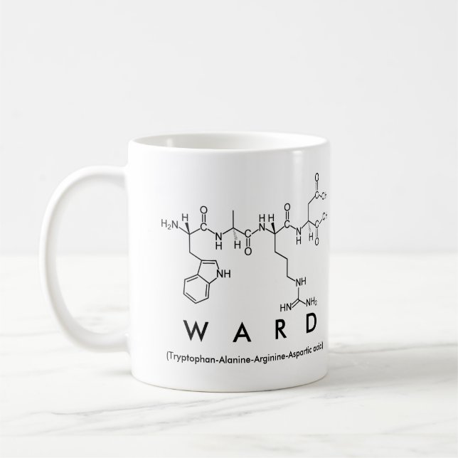 Ward peptide name mug (Left)