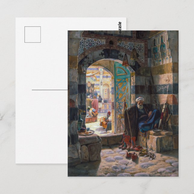 Warden of the Mosque Damascus | Bauernfeind | Postcard (Front/Back)