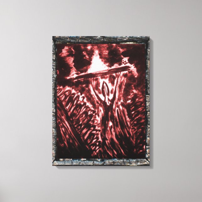 Warding Off Evil Canvas Print (Front)
