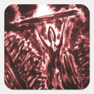 Warding Off Evil Square Sticker