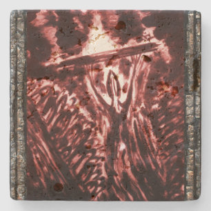 Warding Off Evil Stone Coaster