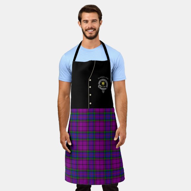 Wardlaw Clan Badge & Tartan Kilt Apron (Worn)