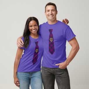 Wardlaw Tartan Necktie T-Shirt w/Badge