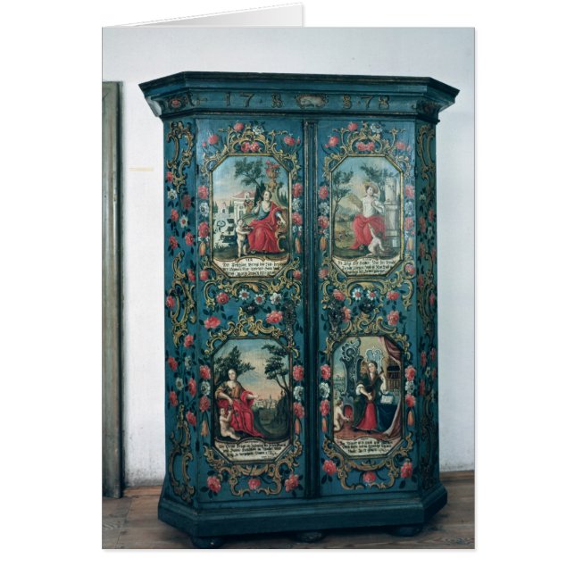 Wardrobe decorated with scenes of the four (Front)