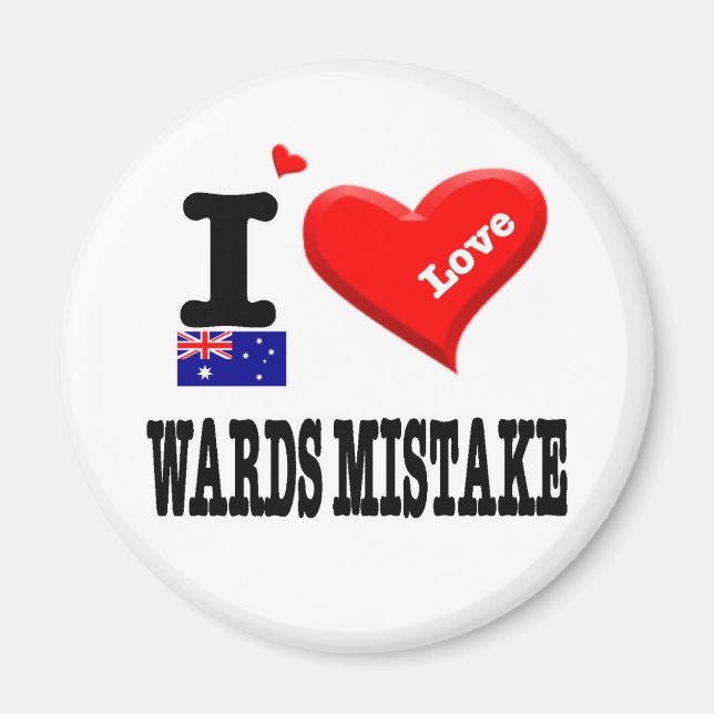 WARDS MISTAKE - I Love Magnet (Front)