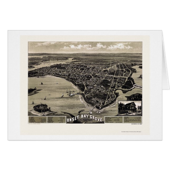 Wareham, MA Panoramic Map - 1885 (Front Horizontal)