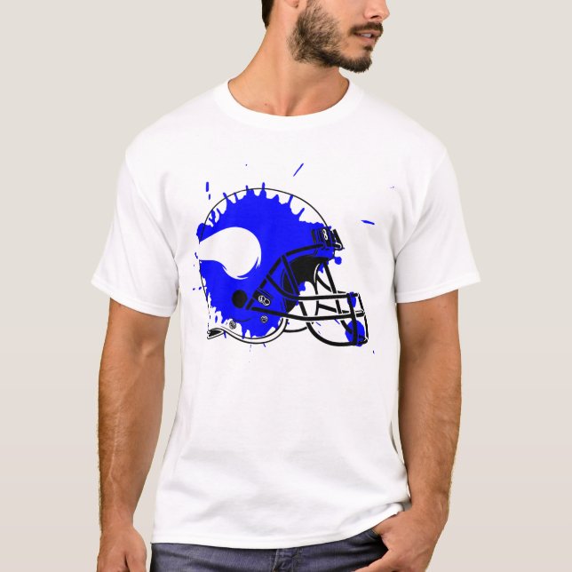 Wareham Vikings Splash Helmet Tee (Front)