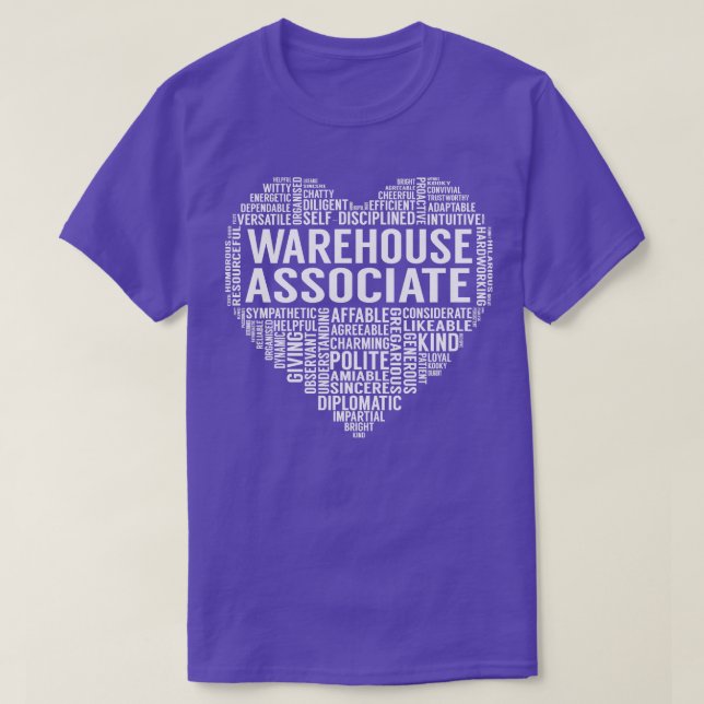 Warehouse Associate Heart T-Shirt (Design Front)