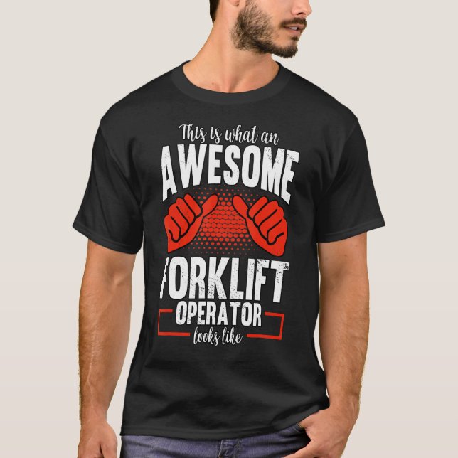 Warehouse Forklift Driver T-Shirt (Front)