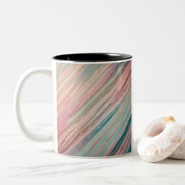 Warerolour Palette Two-Tone Coffee Mug (With Donut)