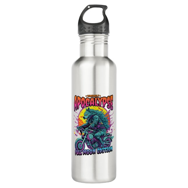 Warewolf apocalypse 710 ml water bottle (Front)