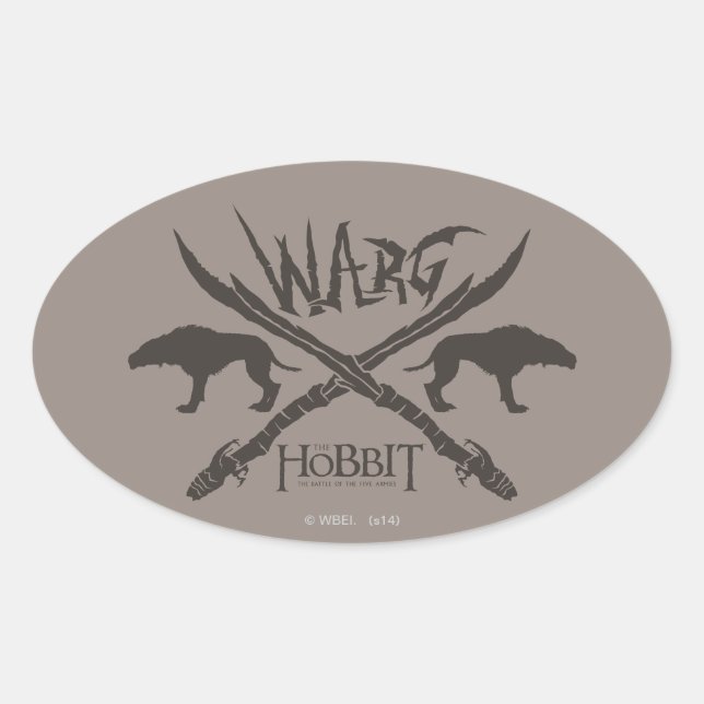 Warg Movie Icon Oval Sticker (Front)