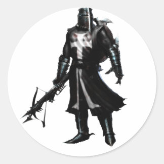 warior classic round sticker