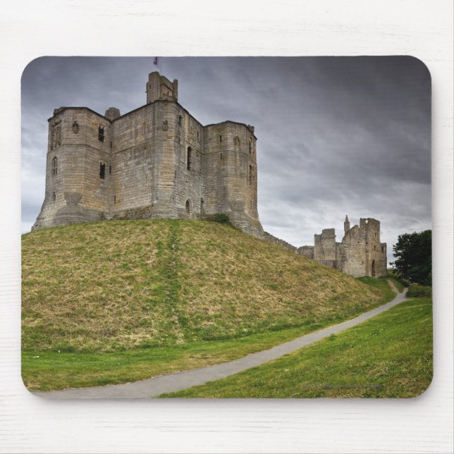 Warkworth Castle in Northumberland, England Mouse Mat (Front)