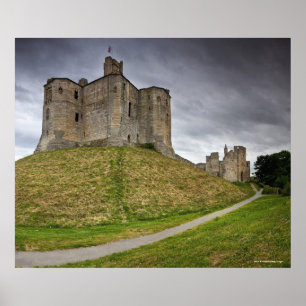 Warkworth Castle in Northumberland, England Poster