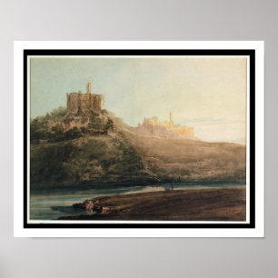 Warkworth Castle, Northumberland, c.1798 (w/c, gou Poster