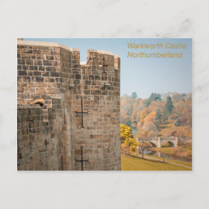 Warkworth Castle Postcard
