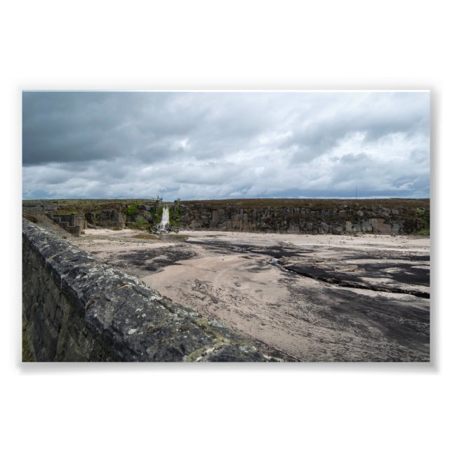 Warland Reservoir: Tranquil Moorland Waters Photo Print (Front)