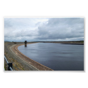 Warland Reservoir: Tranquil Moorland Waters Photo Print