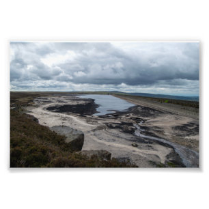 Warland Reservoir: Tranquil Moorland Waters Photo Print