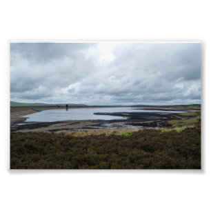 Warland Reservoir: Tranquil Moorland Waters Photo Print