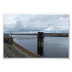 Warland Reservoir: Tranquil Moorland Waters Photo Print