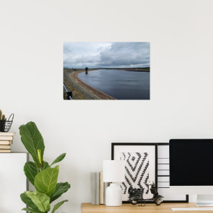 Warland Reservoir: Tranquil Moorland Waters Poster