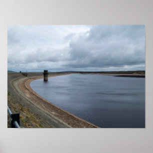 Warland Reservoir: Tranquil Moorland Waters Poster