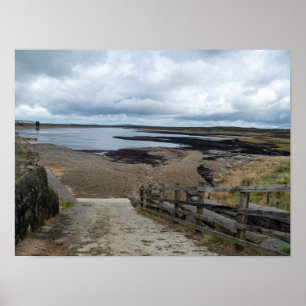 Warland Reservoir: Tranquil Moorland Waters Poster