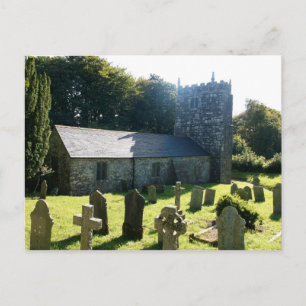 Warleggan Church Cornwall England Postcard