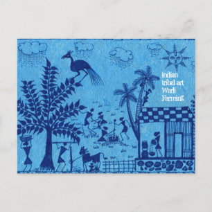 Warli Farming Postcard